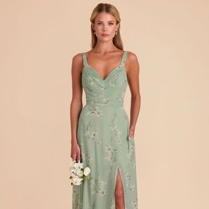 Birdy Grey Deborah Dress in Chiffon Sage Le Fleur Size Small